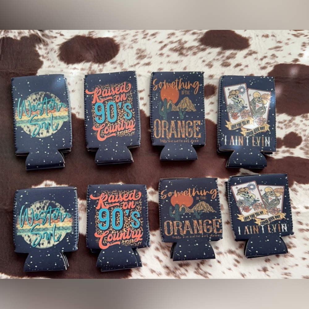 Retro 90s Country Can Coolers